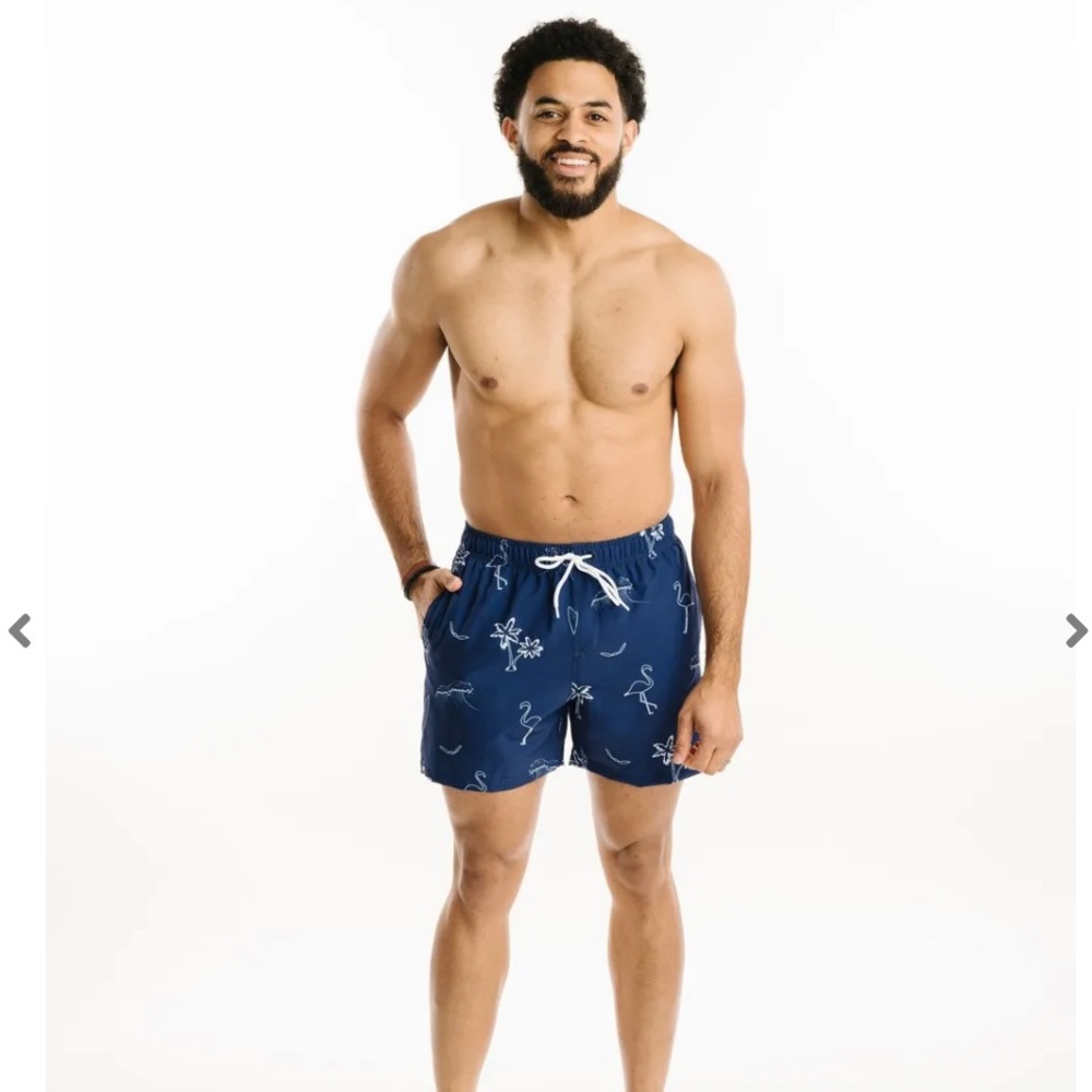 NWT - Zyia - Men’s Islander Navy Swim Trunks - XL